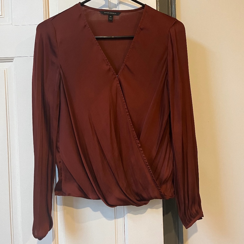Banana Republic Cross Over Blouse